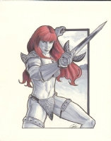 Red Sonja by Cat Staggs FOR SALE $200 PLUS SHIPPING Comic Art